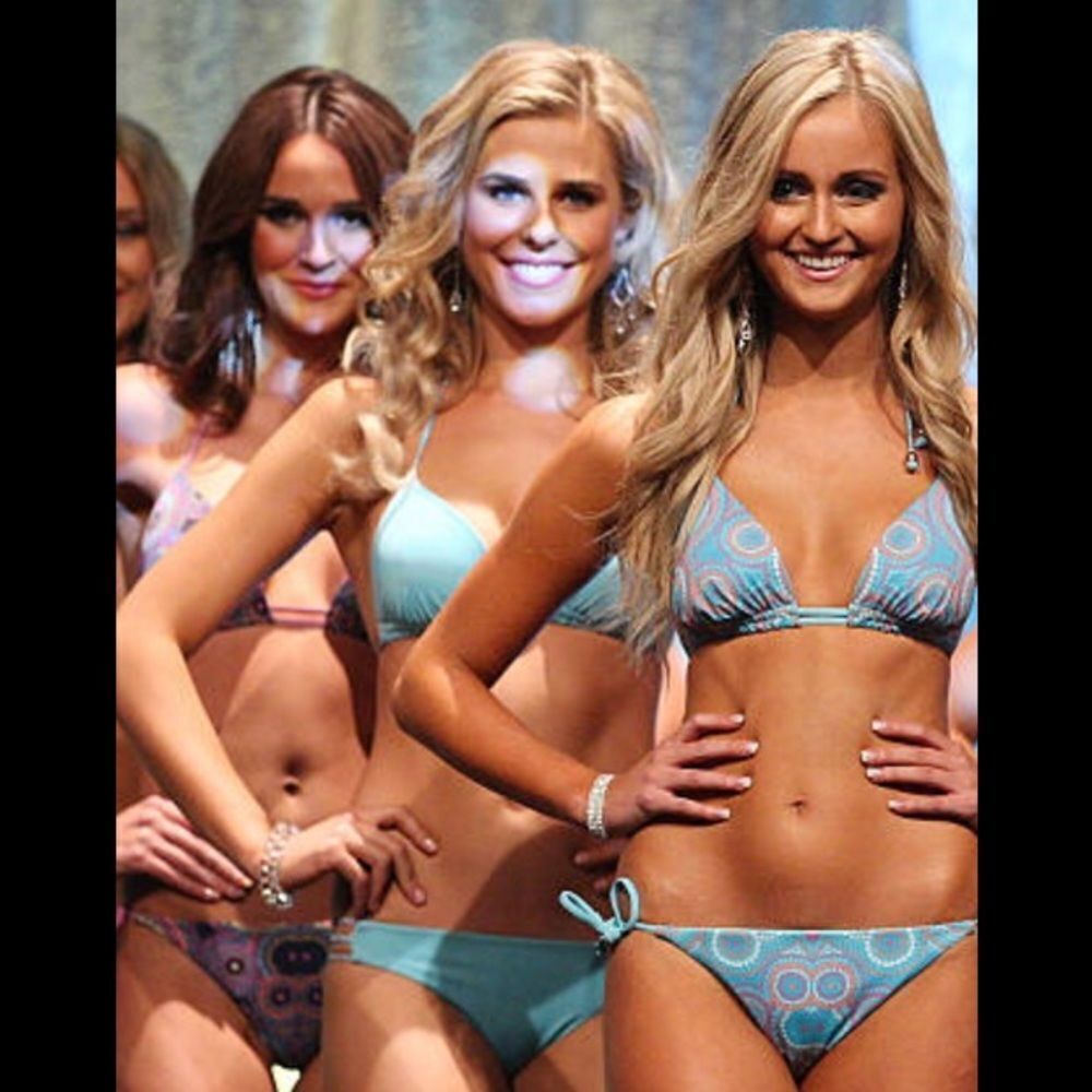 NWT Kooey Australia Aqua Blue "Miss You" Bikini Size XS